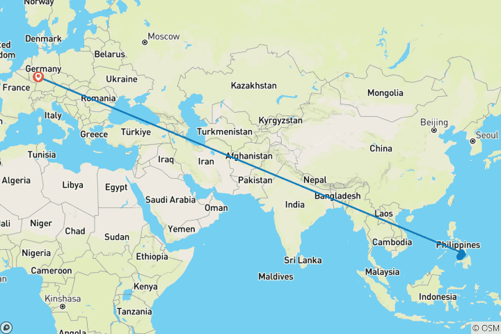 Map of Philippines - Southern Visayas 15 Days