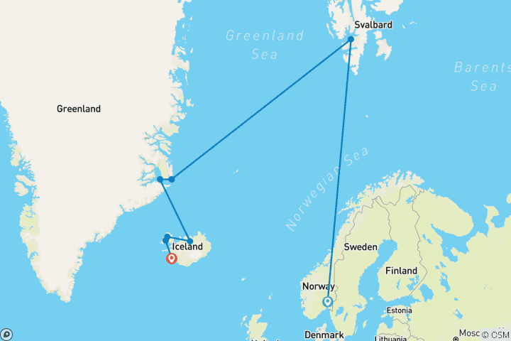Map of Wonders of the High Arctic: Greenland & Iceland
