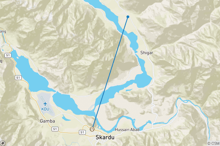 Carte du circuit Circuit d'évasion dans les hautes terres de Skardu