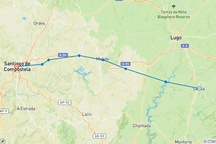 Mapa de Hacer el Camino de Santiago