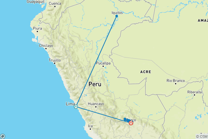 Mapa de Experiencia en Perú y el Amazonas 2028