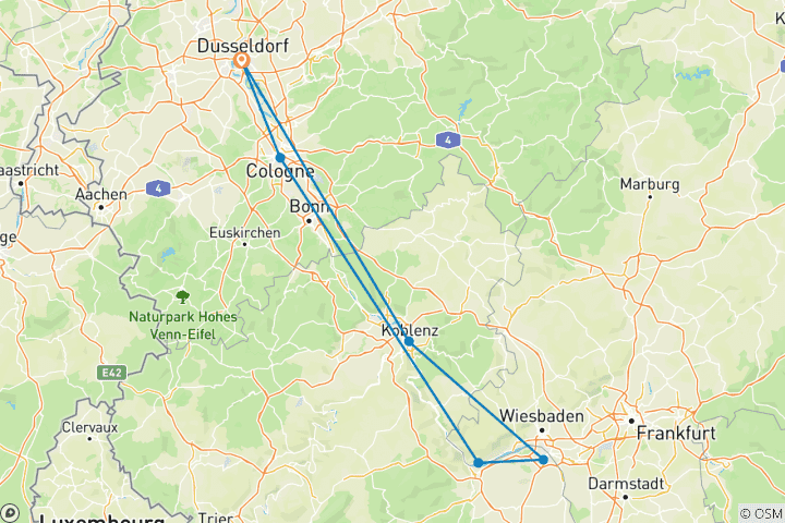Mapa de Mercados de Navidad del Rin - Estándar - MS VISTARIO
