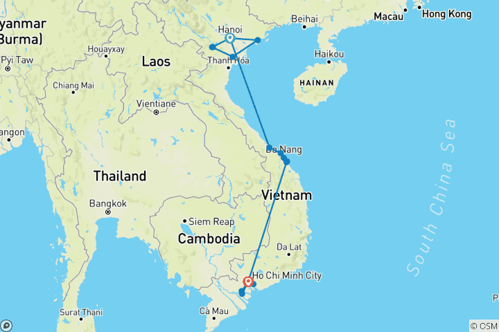 Map of Vietnam - Discovery within (14 days)