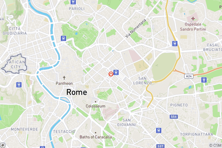 Carte du circuit Italie : Rome éternelle en E-Bike ????♂️ en 3 JOURS