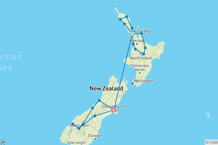 Mapa de Épica neozelandesa
