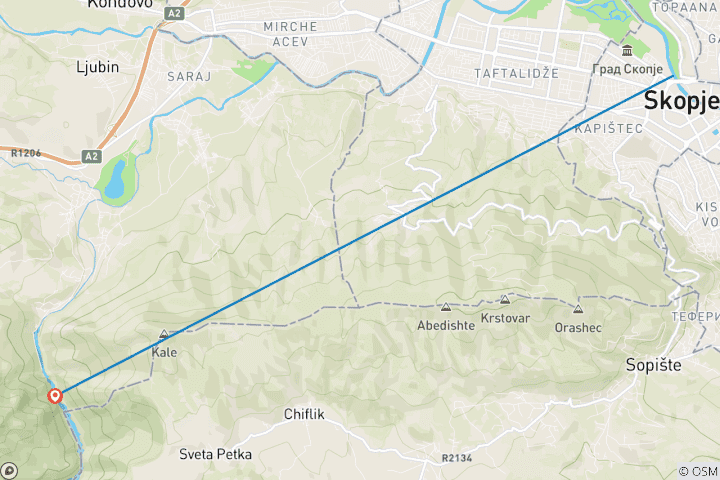 Mapa de Skopje: Una ciudad de contrastes, historia y estatuas
