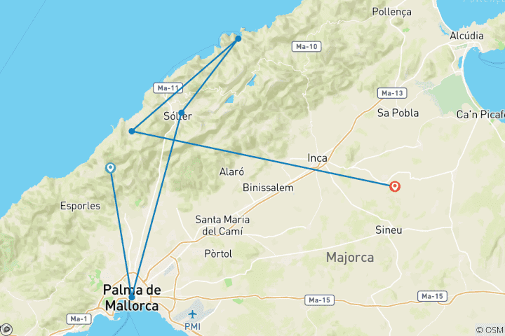 Karte von Mallorca mal anders: 5 Tage absolute Freiheit
