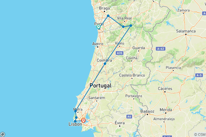 Mapa de Portugal al descubierto - Grupo reducido (Grupos reducidos)