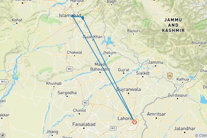 Map of GURPURAB – GURU NANAK DEV JI ( 9 Days 8 Nights )