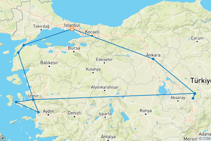 Map of Simply Turkey