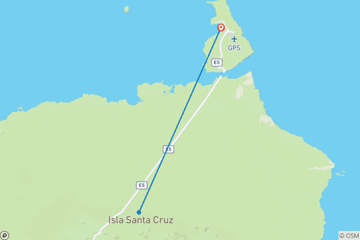 Carte du circuit Forfait vol + hôtel aux Galápagos – 5 jours