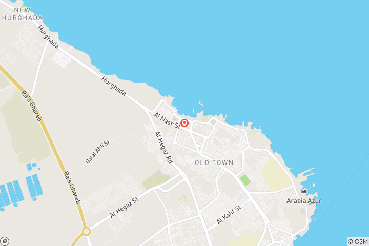 Kaart van Boottocht met glazen bodem in Hurghada