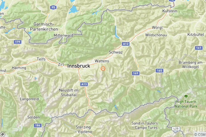Carte du circuit Ski en Autriche (2 semaines)