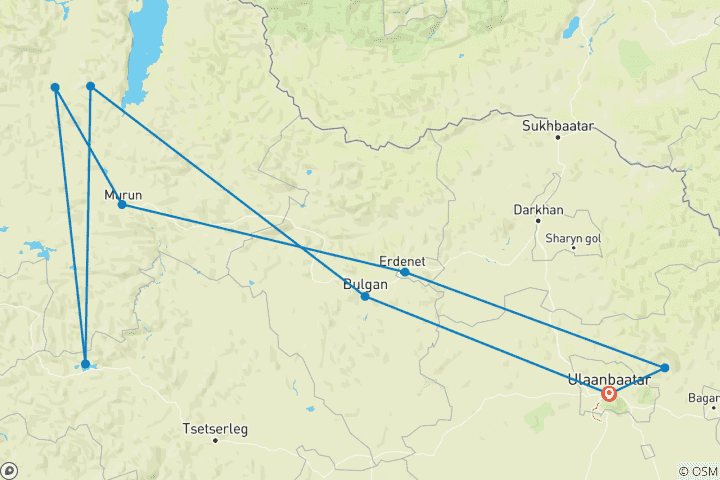 Mapa de Expedición a Mongolia: Pastores de renos
