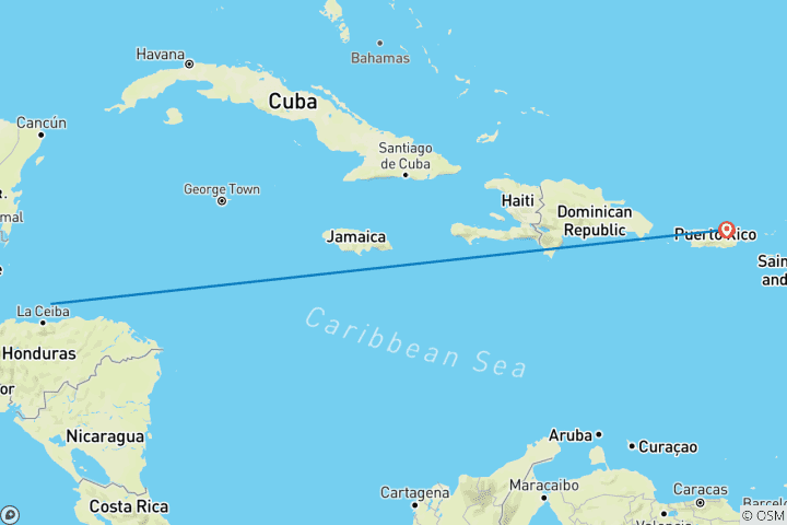 Map of Honduras Escape: 3-Day Cultural & Nature Getaway