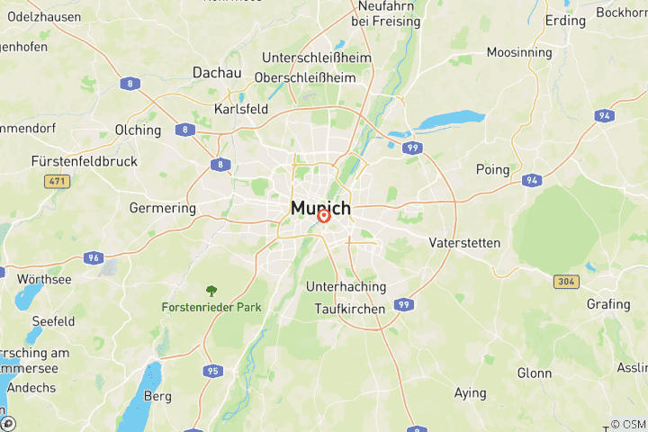 Map of Munich Oktoberfest 2026 Camping & Party Packages