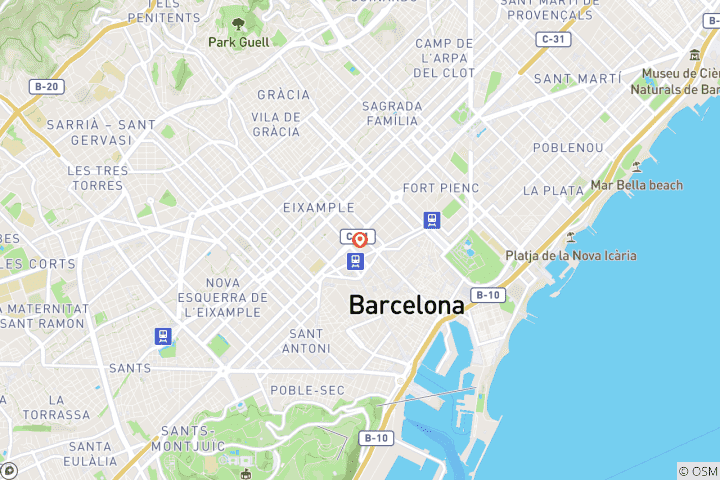 Carte du circuit FC Barcelone : la fierté de la Catalogne