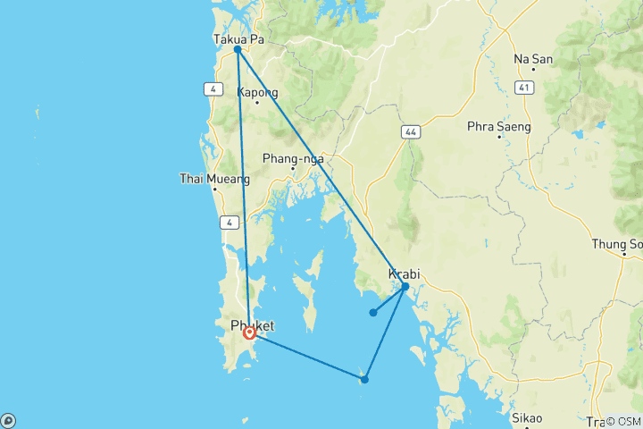 Map of 13 Days Andaman Signature Island Escape