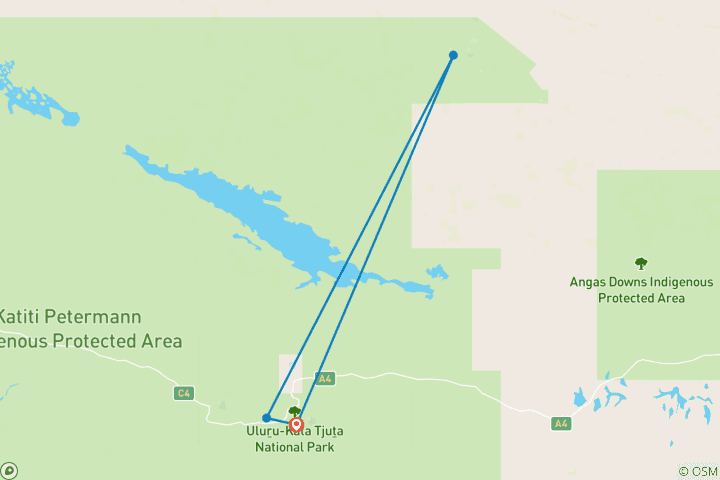 Carte du circuit Australie : Uluru Explorer ((jusqu'en mars 2027))
