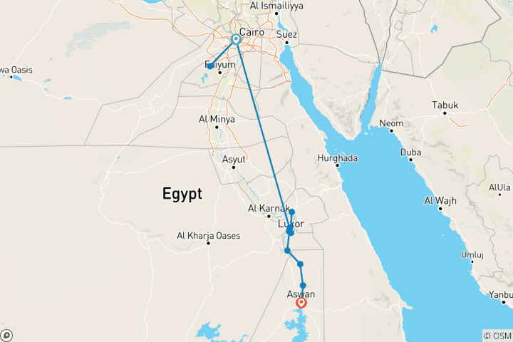Map of Signature Egypt | Treasures of the Nile