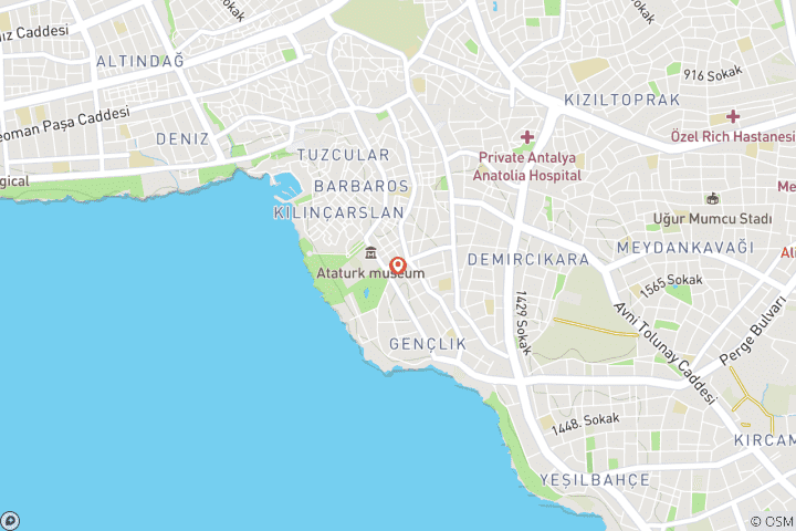 Carte du circuit Antalya, une destination ensoleillée pour toute la famille
