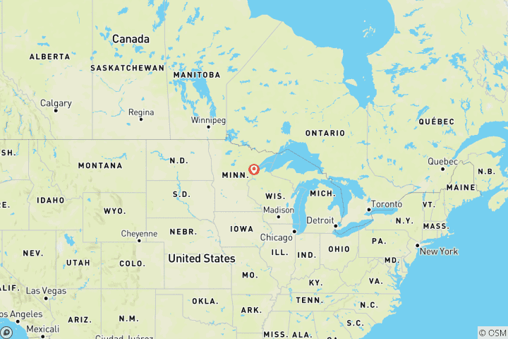 Carte du circuit Circuit à vélo de 6 jours sur les pistes cyclables du Minnesota – Découvrez des itinéraires pittoresques