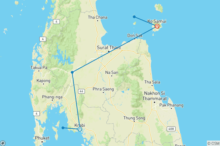 Mapa de Viajes: Lo mejor del sur de Tailandia, National Geographic