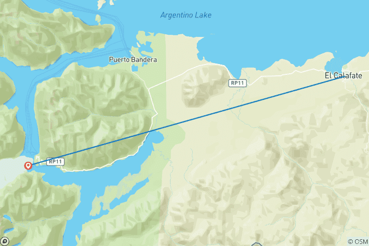 Karte von „Spirit of Patagonia Express“ – 2 Tage