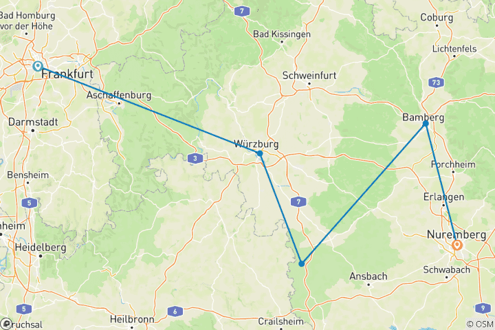 Mapa de La Navidad en el corazón de Alemania 2028