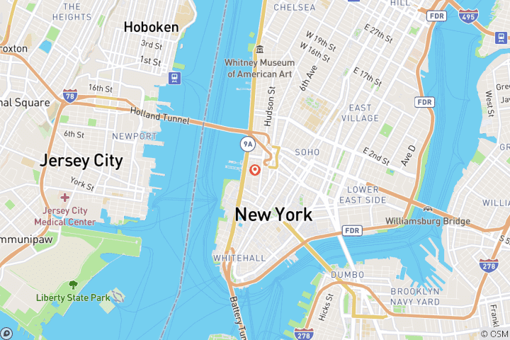 Carte du circuit La magie des fêtes à New York