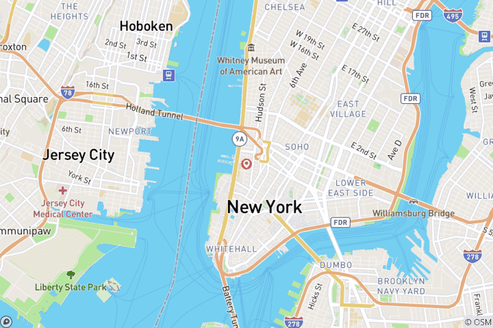Carte du circuit La magie des fêtes à New York