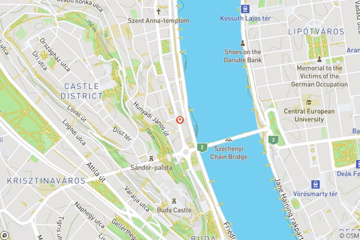 Mapa de Budapest: relajación y experiencias gastronómicas a orillas del Danubio