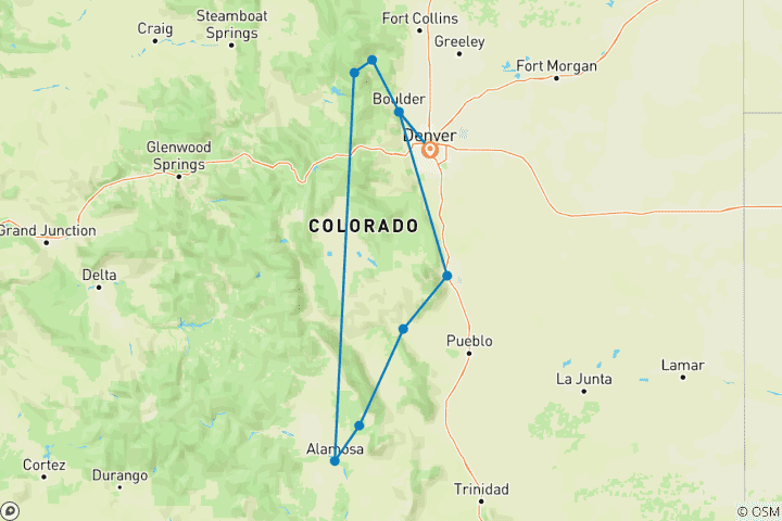 Map of Into the Heart of Colorado's Mountains
