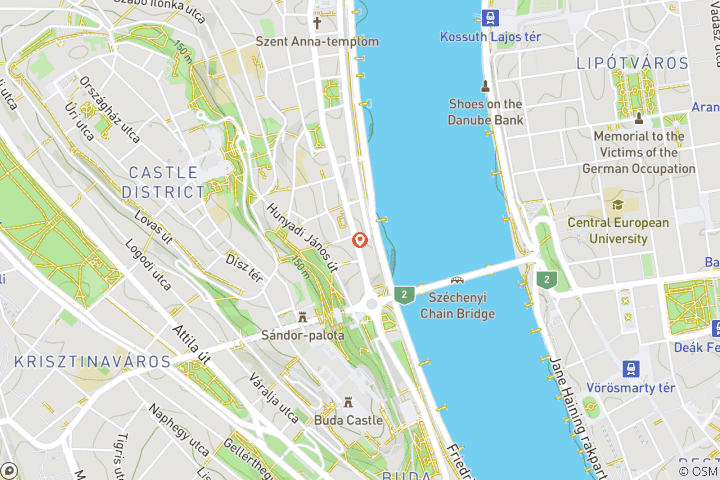 Map of All Faces of Budapest - Culture, Food & Fun