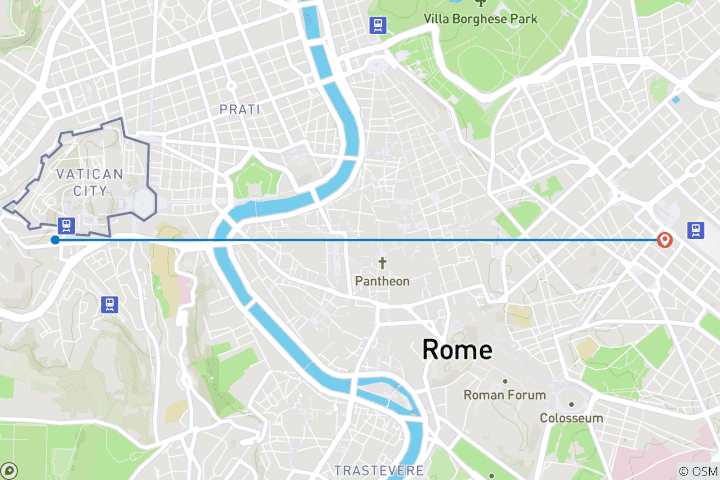 Mapa de Al corazón de la antigua Roma