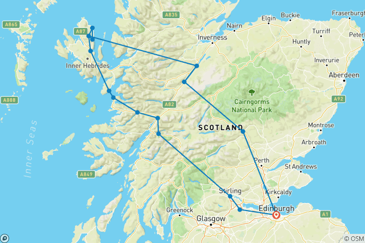 Mapa de Skye: Un viaje por leyendas y paisajes