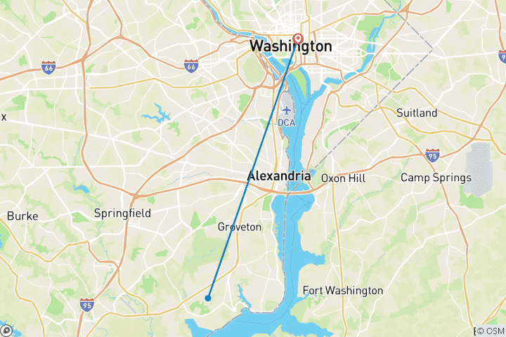 Map of Washington, D.C.: A History Lover's Paradise