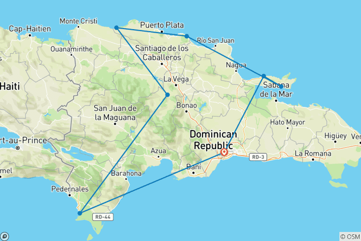 Karte von Dominikanische Republik: Dominikanische Horizonte