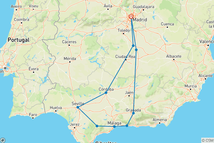 Mapa de Una historia andaluza (sin Alhambra)