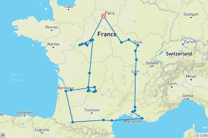 Karte von Prächtiges Frankreich