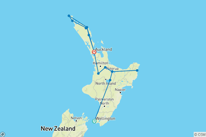 Mapa de Maravillas del Norte