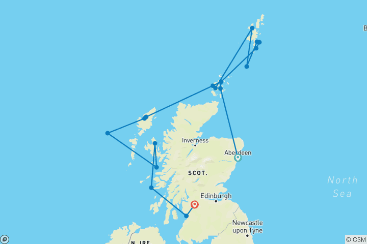 Carte du circuit L'Écosse sauvage - M/V Sylvia Earle (verso)