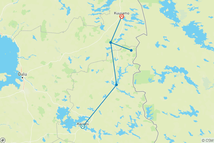 Map of The Spirit of Finland Walking Week