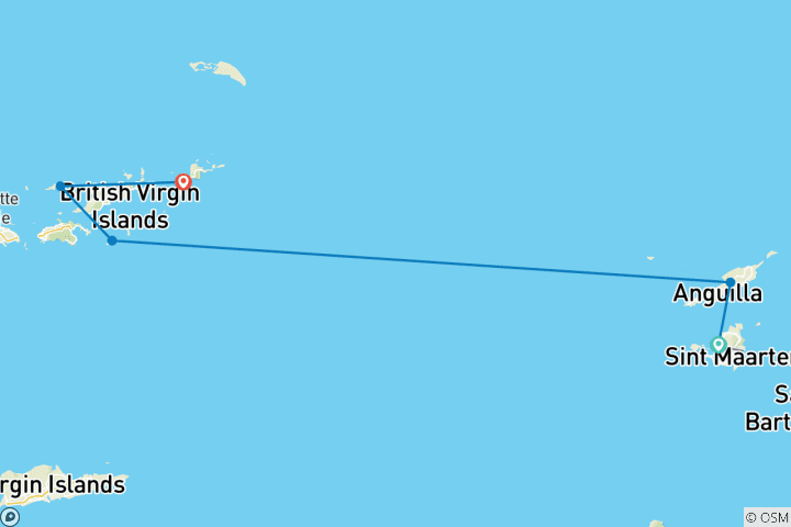 Mapa de Crucero por las Islas de Sotavento con la chef Rachel Hargrove