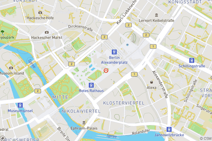 Carte du circuit À la découverte du cœur de Berlin