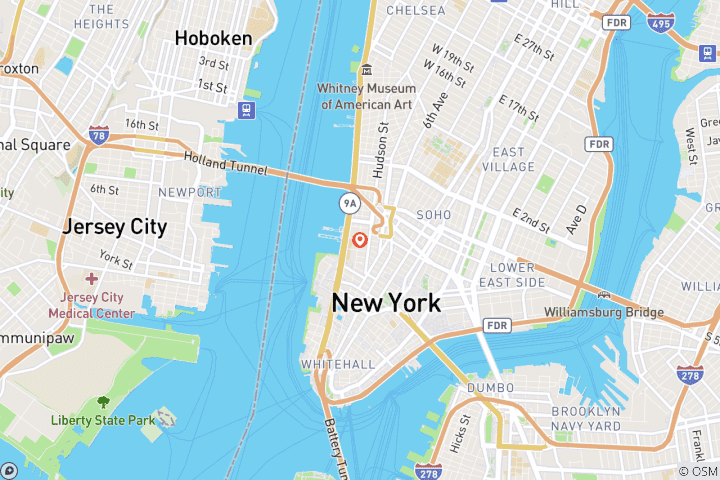 Carte du circuit Le meilleur de New York