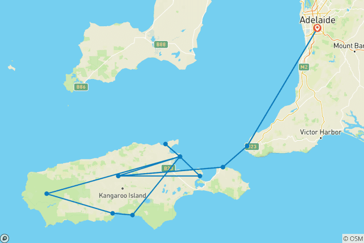 Mapa de Aventura en la isla Canguro