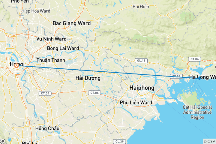 Kaart van Wonderen van land en zee: 3-daagse cruise langs het erfgoed van Ninh Binh en een luxe cruise door de baai