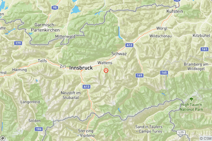 Carte du circuit Ski en Autriche : de 35 à 45 ans (1 semaine)