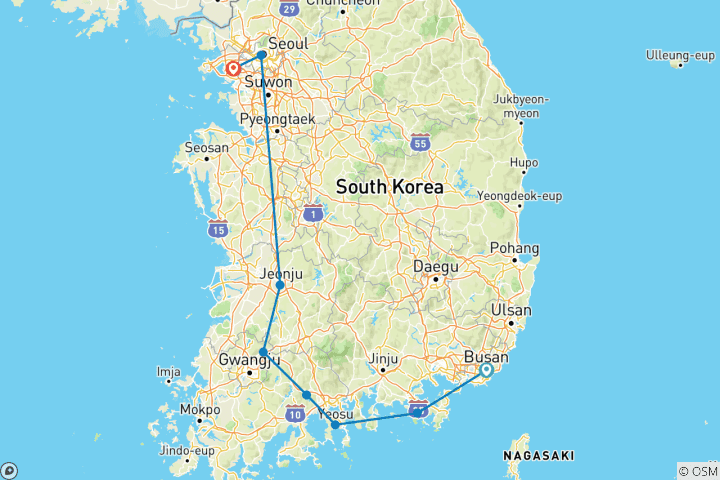Map of South, East and West: In Depth of South Korea
